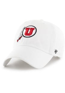 47 Utah Utes Clean Up Adjustable Hat - White