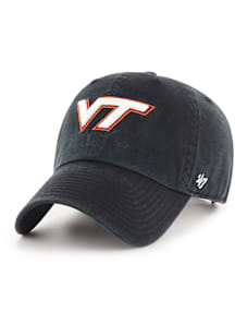 47 Virginia Tech Hokies Clean Up Adjustable Hat - Black