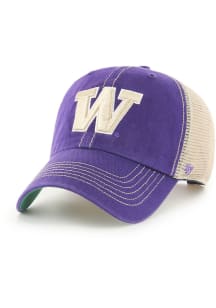 47 Washington Huskies Trawler Clean Up Adjustable Hat - Purple