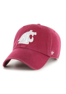 47 Washington State Cougars Clean Up Adjustable Hat - Red