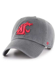 47 Washington State Cougars Clean Up Adjustable Hat - Charcoal