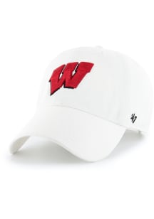 47 Wisconsin Badgers Clean Up Adjustable Hat - White