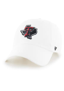 47 Texas Tech Red Raiders Clean Up Adjustable Hat - White