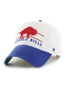 47 Buffalo Bills Double Header Clean Up Adjustable Hat - White