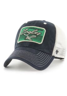 47 Philadelphia Eagles 5 Point Trucker Clean Up Adjustable Hat - Black