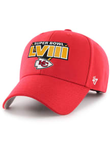 47 Kansas City Chiefs Super Bowl LVIII Team ID MVP Adjustable Hat - Red