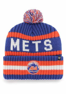 47 New York Mets Blue Bering Cuff Mens Knit Hat