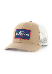 47 Texas Rangers 2024 All Star Game Glory Daze Trucker Adjustable Hat - Tan