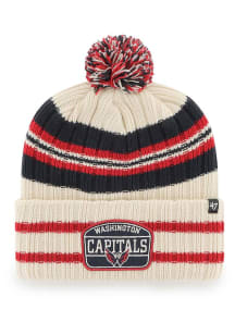47 Washington Capitals Natural Hone Patch Mens Knit Hat
