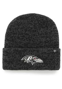 47 Baltimore Ravens Black Brain Freeze Cuff Mens Knit Hat