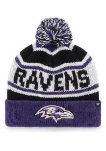47 Baltimore Ravens Black Hangtime Cuff Youth Knit Hat