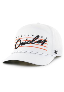 47 Baltimore Orioles Downburst Hitch Adjustable Hat - White