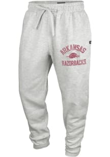 47 Arkansas Razorbacks Mens Grey Trailside Jogger Sweatpants