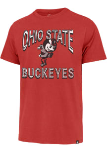 47 Ohio State Buckeyes Red Franklin Fan Out Short Sleeve Fashion T Shirt
