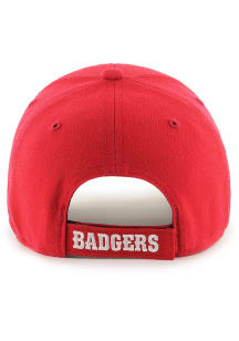 47 Red Wisconsin Badgers MVP Adjustable Hat