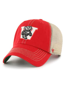 47 Wisconsin Badgers Trawler Adjustable Hat - Red
