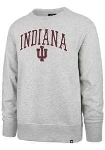 Mens Indiana Hoosiers Grey 47 Arch Gamebreak Crew Sweatshirt