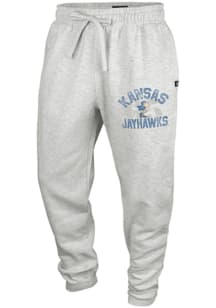 47 Kansas Jayhawks Mens Grey Trailside Jogger Design Sweatpants