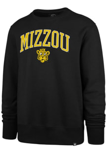 47 Missouri Tigers Mens Black Arch Gamebreak Long Sleeve Crew Sweatshirt