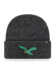 47 Philadelphia Eagles Black Retro Bird Brain Freeze Mens Knit Hat