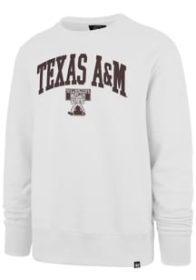 47 Texas A&amp;M Aggies Mens White Arch Gamebreak Long Sleeve Crew Sweatshirt