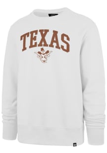 47 Texas Longhorns Mens White Arch Gamebreak Long Sleeve Crew Sweatshirt