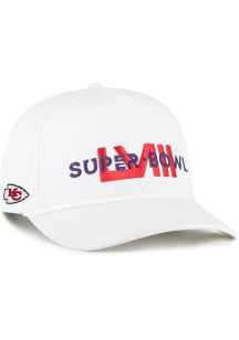 47 Kansas City Chiefs Super Bowl LVIII Overwrite Hitch Adjustable Hat - White