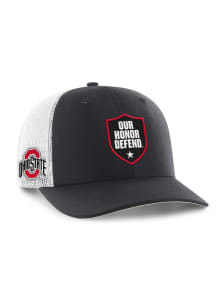 47 Ohio State Buckeyes Our Honor Defend Trucker Adjustable Hat - Black