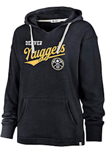 47 Denver Nuggets Womens Navy Blue Driftway Hooded Sweatshirt