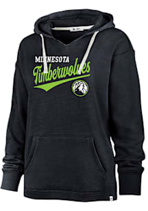 47 Minnesota Timberwolves Womens Navy Blue Driftway Hooded Sweatshirt