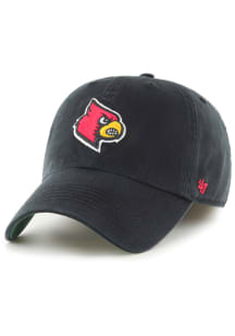 47 Louisville Cardinals Mens Black Franchise Fitted Hat