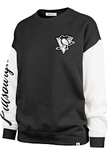 47 Pittsburgh Penguins Womens Black Arena Crew Sweatshirt