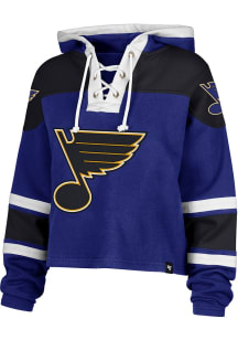 47 St Louis Blues Womens Blue Retro Ice Hooded Sweatshirt