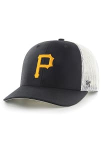47 Pittsburgh Pirates Black JR Trucker Youth Adjustable Hat