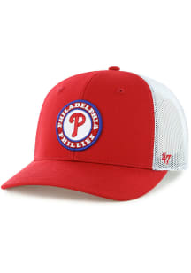 47 Philadelphia Phillies Red JR Pop Up Trucker Youth Adjustable Hat