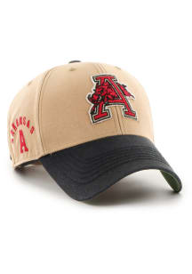 47 Arkansas Razorbacks Vintage Dusted Sedgwick MVP Adjustable Hat - Khaki