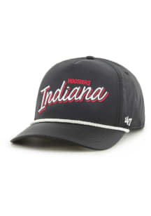 47 Black Indiana Hoosiers Fairway Hitch Adjustable Hat