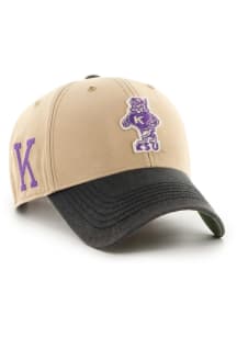 47 K-State Wildcats Vintage Dusted Sedgwick MVP Adjustable Hat - Khaki
