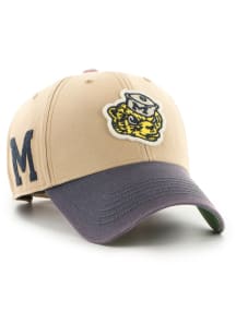 47 Khaki Michigan Wolverines Vintage Dusted Sedgwick MVP Adjustable Hat