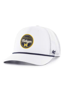 47 Michigan Wolverines Fairway Trucker Adjustable Hat - White