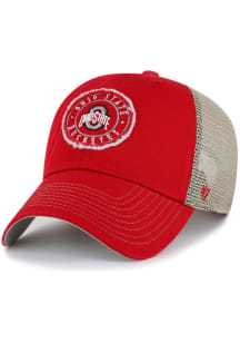 47 Ohio State Buckeyes Garland Clean Up Adjustable Hat - Red