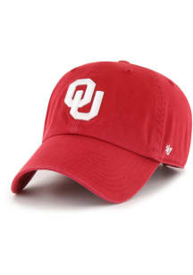 47 Oklahoma Sooners Red JR Clean Up Youth Adjustable Hat