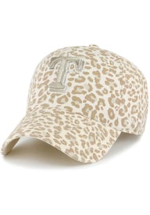 47 Texas Rangers Tan Panthera Clean Up Womens Adjustable Hat