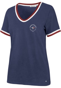 47 Toronto Blue Jays Womens Blue Bedford Short Sleeve T-Shirt