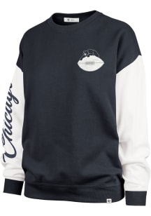 47 Chicago Bears Womens Navy Blue Gridiron Andie Crew Sweatshirt