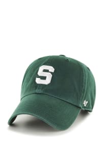47 Green Michigan State Spartans Clean Up Adjustable Hat