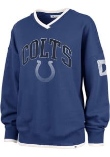 47 Indianapolis Colts Womens Blue Clubhouse Daze Crew Sweatshirt