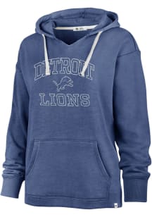 47 Detroit Lions Womens Blue Kennedy Hooded Sweatshirt