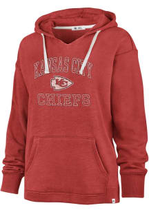 47 Kansas City Chiefs Womens Red Kennedy Style Hooded Sweatshirt