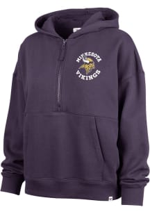 47 Minnesota Vikings Womens Purple Fade Away Hooded Sweatshirt